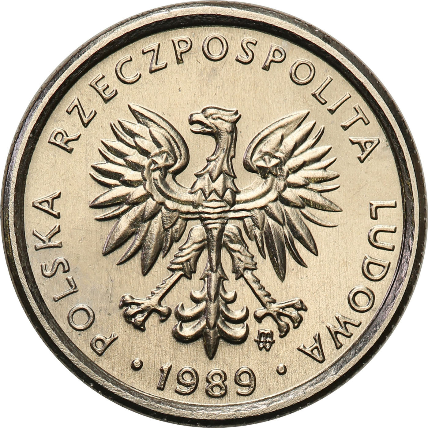 PRL. PRÓBA Nikiel 1 złoty 1989